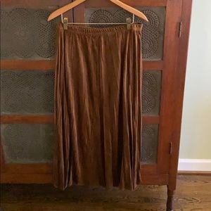 Chicos sueded crinkle skirt